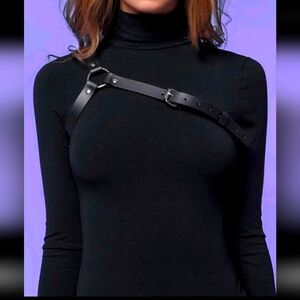 Black Leather Harness Accessory